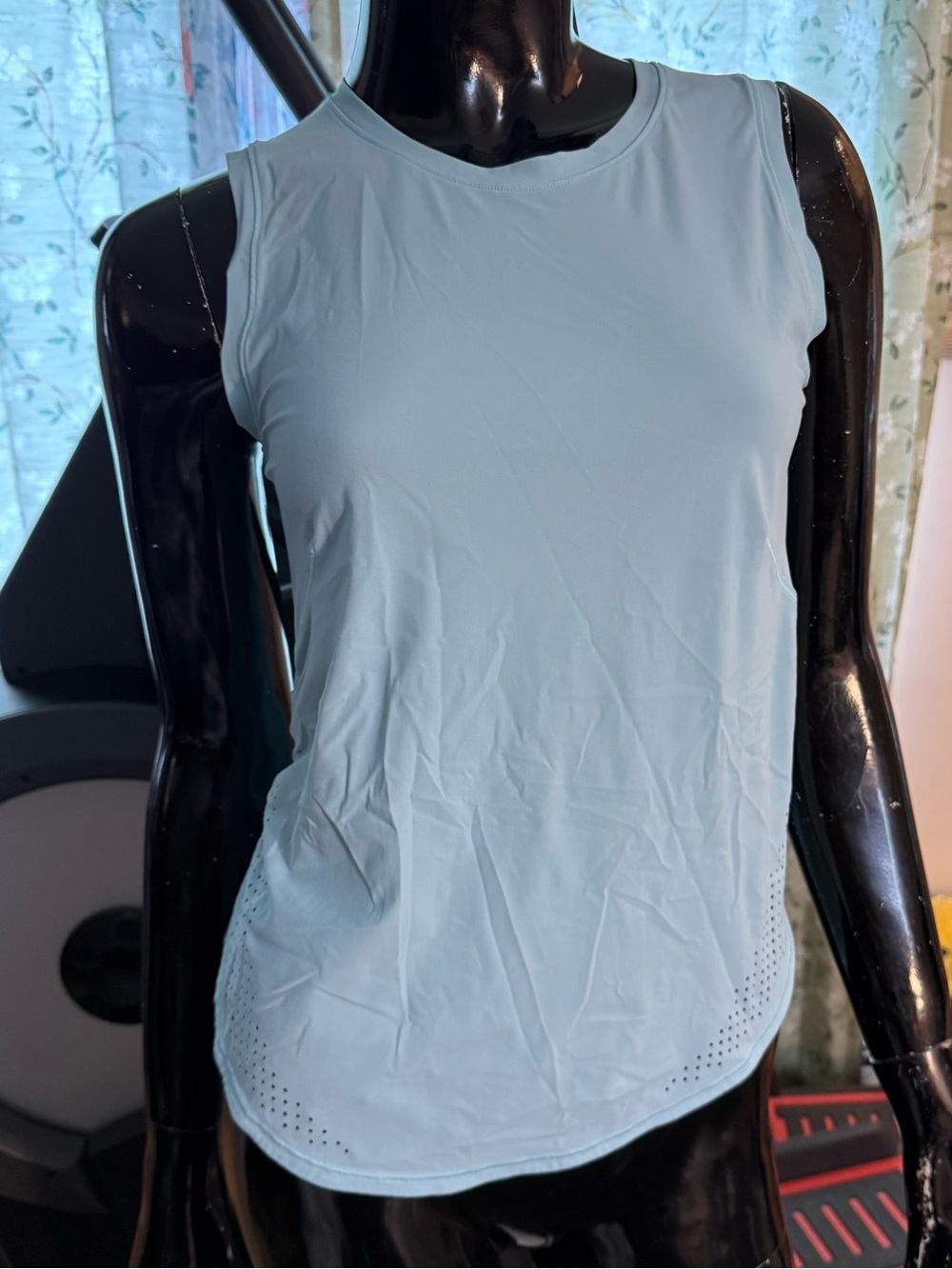 lululemon athletica Light Blue Perforated Side Vent Tank